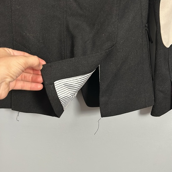 Banana Republic Hac-king Jacket Blazer Black size 0 wool polyester mix- EUC - Picture 10 of 15